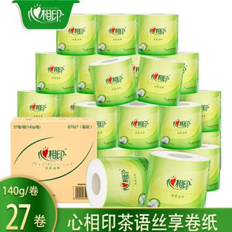 心相印  卷纸140g27卷卫生纸畅享丝柔亲肤舒适