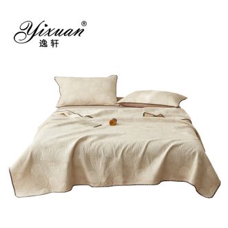 逸轩/yixuan  全棉棉麻多功能盖毯 家用办公多功能休闲毛毯 浪漫邂逅