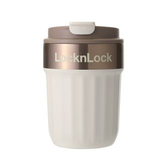乐扣乐扣（LOCK&amp;LOCK）  保温锁冷密封防漏咖啡杯  LHC6799FU  白金  350ml