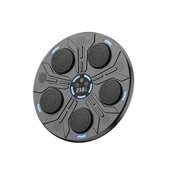 宏太（HongTai）  智能音乐拳击机墙靶电子反应靶成人儿童男孩礼物拳击训练器材沙袋 黑色