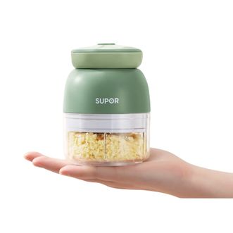 苏泊尔/Supor  拉蒜器电动拉蒜器蒜泥神器电动捣蒜搅碎器打蒜绞肉机家用无线电动 【山葵绿130ml容量】KG13AZ10