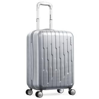 美旅/American Tourister  22英寸ROCKFORD系列 动感星际航线 悦动条纹行李箱 轻便旅行箱BG9*001 黑色/磨砂银色