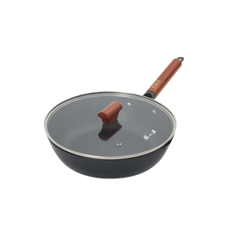 张小泉  精铁系列家味精铁煎炒锅炒菜锅无涂层30cm  C32880100