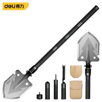 得力（deli）  多功能740mm四节可拆工兵铲 DL554002