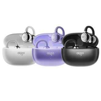 aigo  夹耳式蓝牙耳机  开放式不入耳ENC降噪轻盈舒适长续航耳机