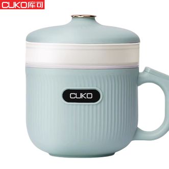 CUKO  1.2L电煮锅电蒸锅电火锅多功能锅 宿舍煮面煮粥煲汤蒸蛋器涮锅多用途锅煎炒锅料理锅电炖锅煮面锅电热锅CUKO -1316K（带蒸笼）浅绿色
