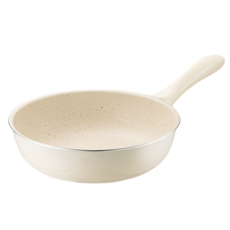 爱仕达（ASD）  陶瓷不粘锅小炒锅平底锅煎锅 电磁炉煤气灶通用 24cm无盖款