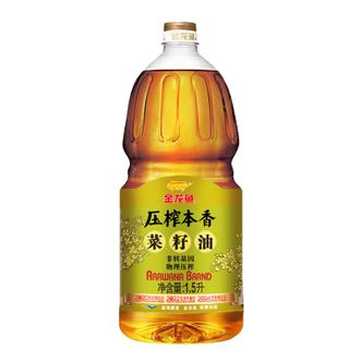 金龙鱼  压榨本香菜籽油1.5L 非转基因 物理压榨