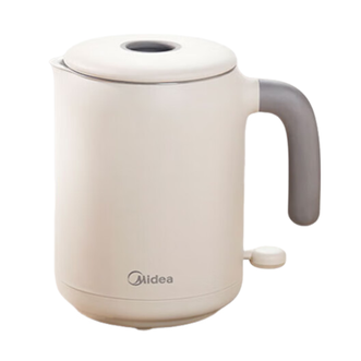 美的/Midea  电热水壶0.6升迷你烧水壶办公旅行便携小型容量拔盖开水壶烧水电热杯MK-SH06X6-102