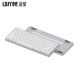 洛斐/LOFREE  小顺矮轴机械键盘【银色幽灵-84键】无线蓝牙Gasket平板办公超薄便携