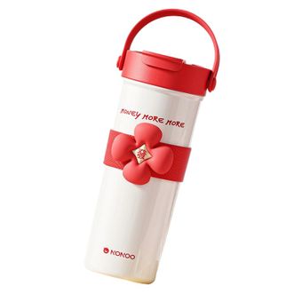 NONOO  “钱多多”保温杯女生高颜值2025新款便携三饮口大容量发财水杯 NS600L1