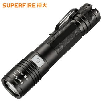 神火（SupFire）A5强光手电筒USB充电LED迷你防水户外骑行家用应急灯
