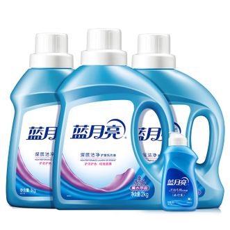 蓝月亮  蓝月亮薰衣草洁净洗衣液2kg*1+薰衣草洁净洗衣液1kg*2+白兰旅行装80g*1