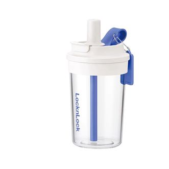 乐扣乐扣  奶芙杯Tritan塑料水杯带吸管奶芙杯耐温茶杯420ml   ABF892