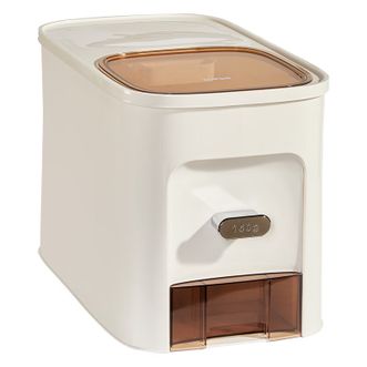 苏泊尔(SUPOR)   米桶家用密封米缸防虫防潮储米箱定量自动出米 【计量+按压出米】10斤装