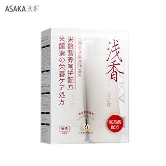 浅香  米酿氨基酸洗发乳500g+沐浴露500g 洁净头皮秀发净澈肌肤 洗沐两件套套装组合