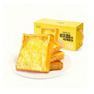 来伊份   岩烧乳酪吐司面包500g整箱营养早餐食品速食小零食手撕糕点
