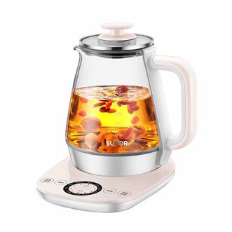 苏泊尔(SUPOR) 养生壶 1.5L 高硼玻璃 多功能 智能预约 全自动加热 煮茶壶煮茶器 SW-15Y12 GT