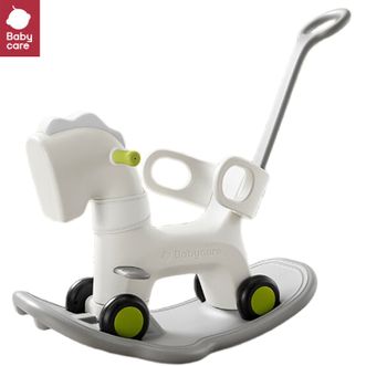 babycare  音乐发光六合一多功能摇摇马男女孩生日礼物木马玩具【颜色随机，有需求可备注】