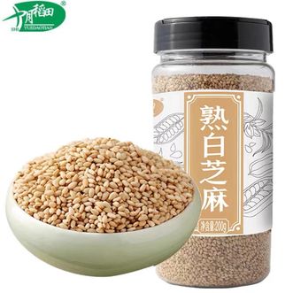 十月稻田熟白芝麻即食干吃零食五谷杂粮烘焙200g
