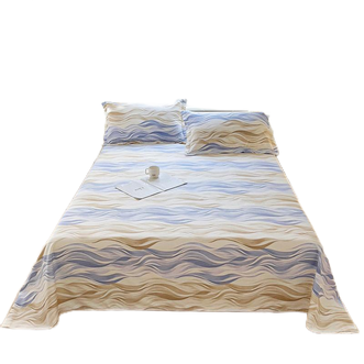 宜恋  全棉床单简约床上用品单件纯棉床单200x230cm/波尔多