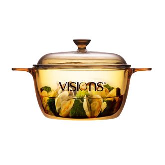 VISIONS  晶彩透明锅 玻璃锅婴儿辅食锅奶锅炖锅汤锅 1.5L
