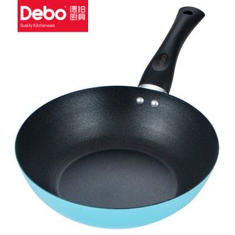 德铂（Debo）  平底锅不粘煎锅  卡莎煎锅 20cm  DEP-614 浅蓝色