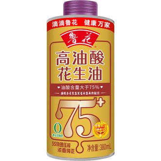 鲁花  高油酸花生油380ml*1（铁桶） 食用油