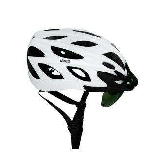Jeep  男女通用自行车运动骑行头盔（头盔+风镜+帽檐）ZJTK02W+ZJTK02J+ZJTK02Y