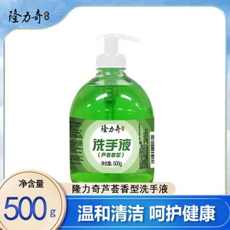 隆力奇  芦荟洗手液500g 家用清洁洗手液 芦荟香型 杀菌率99.99%