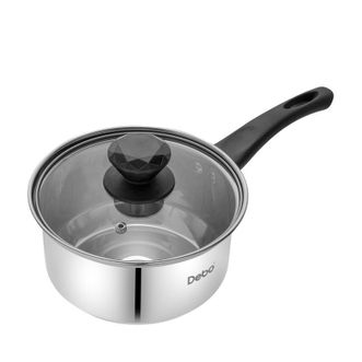 德铂（Debo）  贝弗莉不锈钢奶锅蒸锅 宝宝婴儿辅食锅 热牛奶泡面小奶锅 DEP-747
