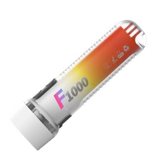 山力士  手电筒强光远射户外手电照明应急防水爆闪 F1000橙色