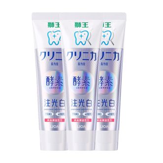 狮王（Lion）  酵素注光白含氟牙膏 (清柚满溢)120g 3支