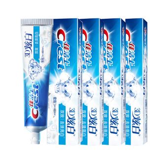 佳洁士  3D炫白双效牙膏  120克*5支  亮白去渍 清新口气 新旧包装随机