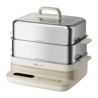 小熊/Bear  电蒸锅炖蒸煮多功能一体自动断电全钢家用16.5L大容量三层电蒸锅DZG-BA7N6