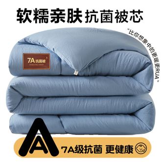 雅鹿  7A抗菌被亲肤保暖被双人纤维秋冬被透气保暖抗菌