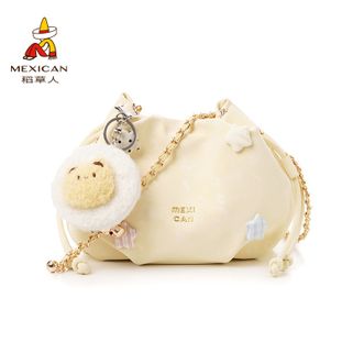稻草人（MEXICAN）   2026春夏新款云朵包可爱甜美风单肩斜挎包链条包女包 黄