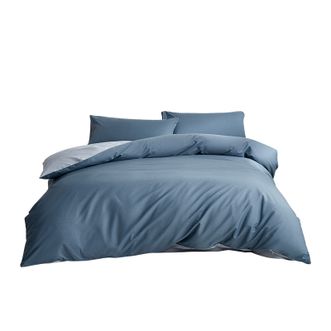 罗莱家纺（LUOLAI）  超柔床品蓝调梦境全棉四件套 200*230cm