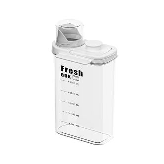 温仑山/VELOSAN  米桶防虫储米箱防潮米缸大米容器杂粮猫粮储存面粉箱 手提密封杂粮罐-大号 (2800ML) 2.8kg