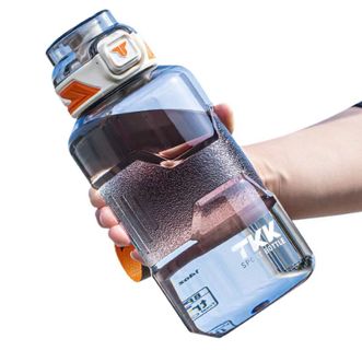 TKK  迈途运动水杯大容量耐高温吨顿水壶  电光白 1500ml TKK-1021