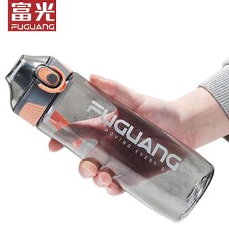 富光（FUGUANG）  大容量太空杯tritan材质塑料水杯子简约便携户外运动水杯水杯 灰色【带滤网】FG0255-700ml