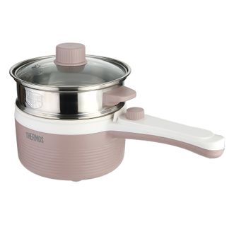 膳魔师（THERMOS）  电煮锅电热锅EHA-4311A-SP 砂陶棕