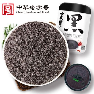 方家铺子  中华老字号 黑芝麻核桃粉500g 五黑五谷杂粮代餐粉细腻顺滑