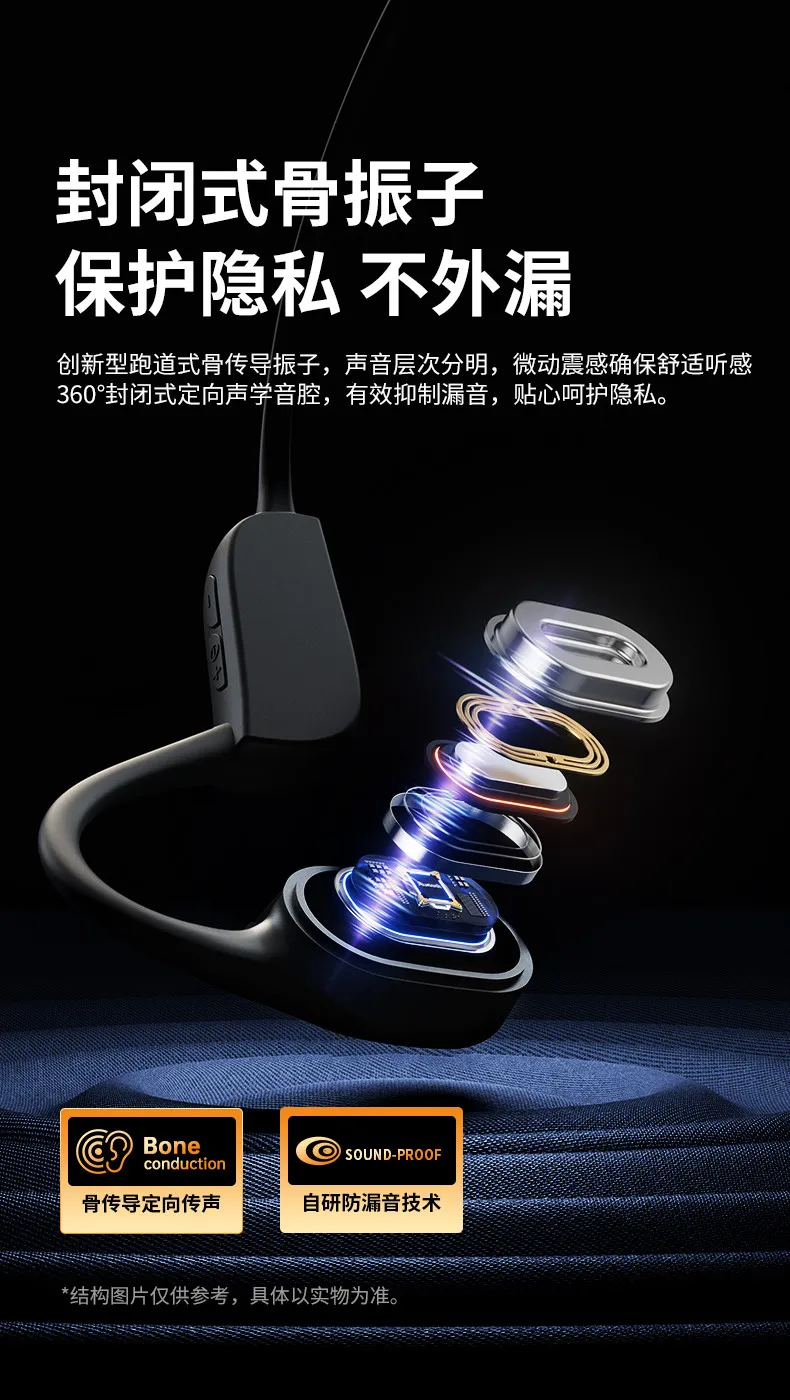 飞利浦/philips taa3609 开放挂耳式骨传导蓝牙运动耳机