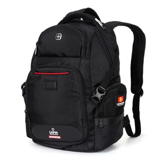 SUISSEWIN  男士高端商务大容量学生书包休闲通勤双肩包 SN9938