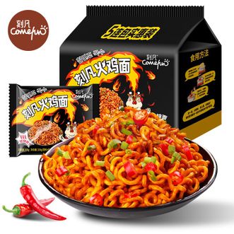 刻凡（cafine）  火鸡面 104g*10袋 韩式干拌面刻凡火鸡面104g*5连包韩式干拌面网红泡面