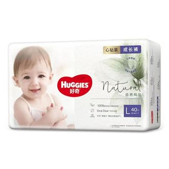 好奇/Huggies  心钻小森林拉拉裤婴儿尿不湿超薄透气成长裤小森林学步 L 40片 【9-14kg】（新老包装随机发货）