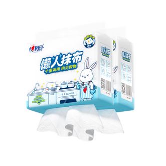 心相印  悬挂式下抽式懒人抹布200抽/包JXG200