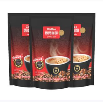 西贡  炭烧咖啡180g*3袋共30条三合一咖啡粉