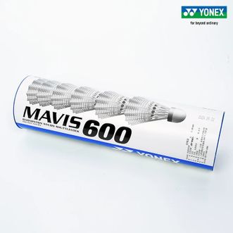 尤尼克斯（YONEX）  M-600PYX 户外室内 尼龙球1筒/6只装yy 白色 耐打 中速【限】 室内外飞行稳定耐打训练塑料球